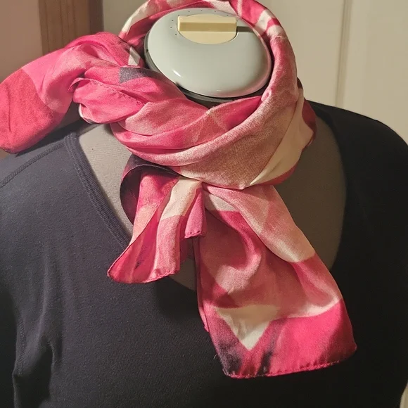 2 FOR $20 - Pink Rose Scarf - Picture 2 of 4